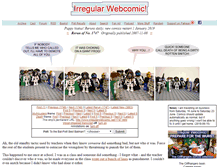 Tablet Screenshot of irregularwebcomic.net